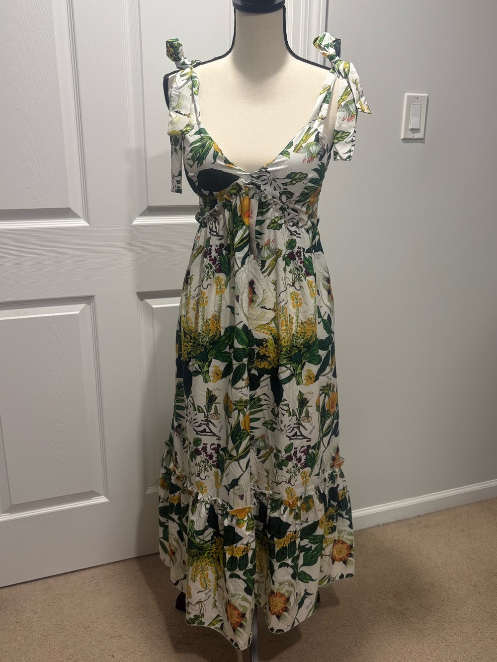 Spring Summer Floral Flowy Maxi Dress
